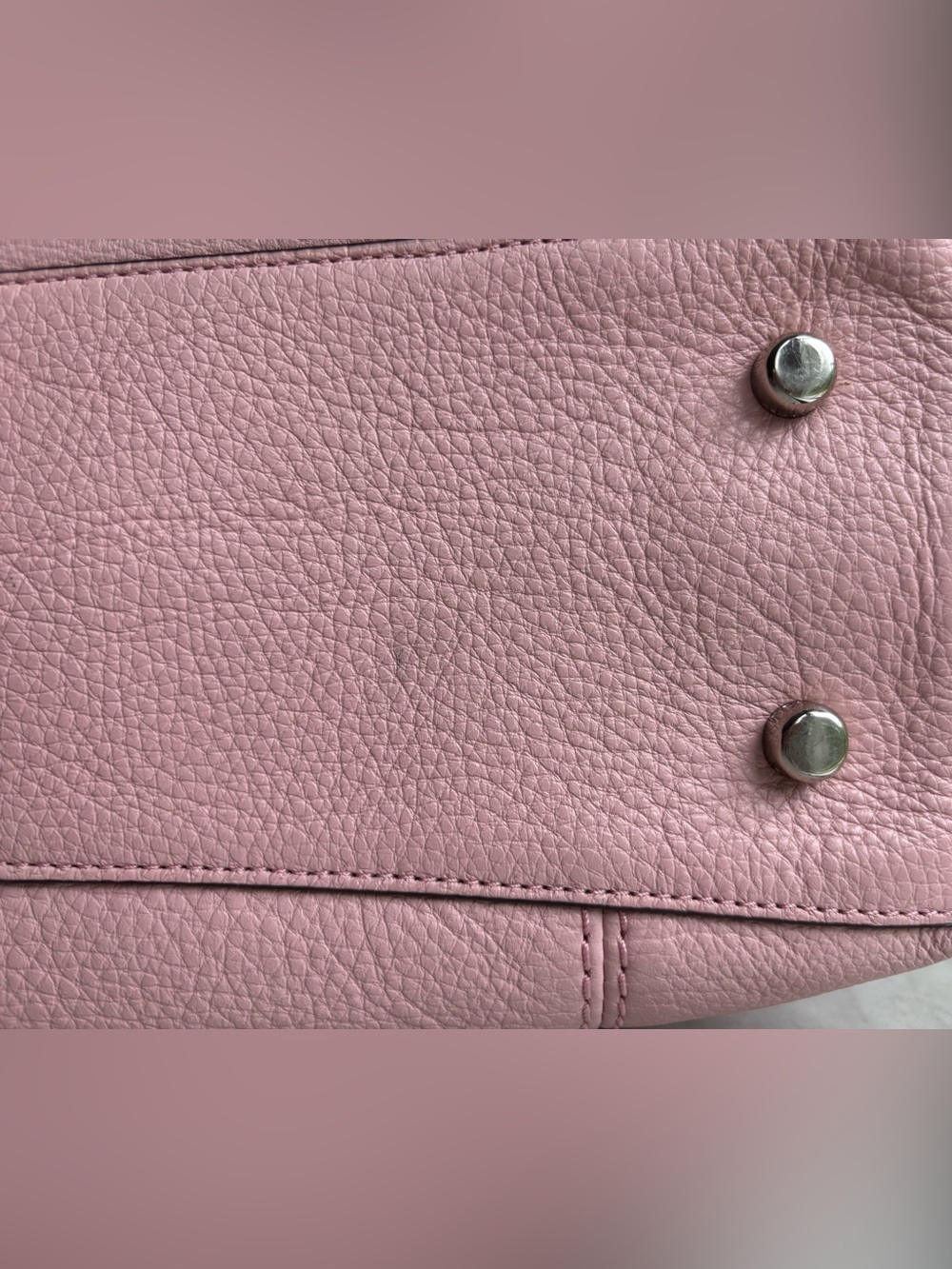 Coach Pink Pebbled Leather Satchel with Detachable Strap - Picture 10 of 11